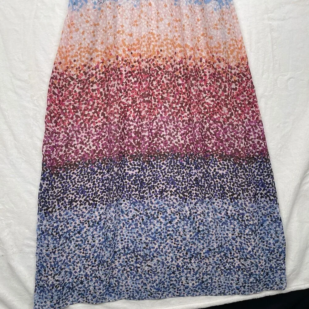 Donna Ricco Maxi Dress Womens Size 8 Sleeveless Lined Multicolor Boho - Picture 9 of 14